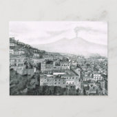 Carte Postale Naples, 1908, Ville et Vésuve (Devant)
