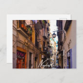Carte Postale Naples Alley (Devant / Derrière)
