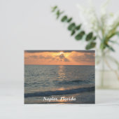 Carte Postale Naples Beach, Floride Sunset (Debout devant)