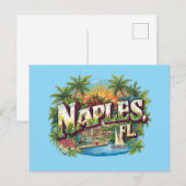 Carte Postale Naples floride rêvant (Devant / Derrière)