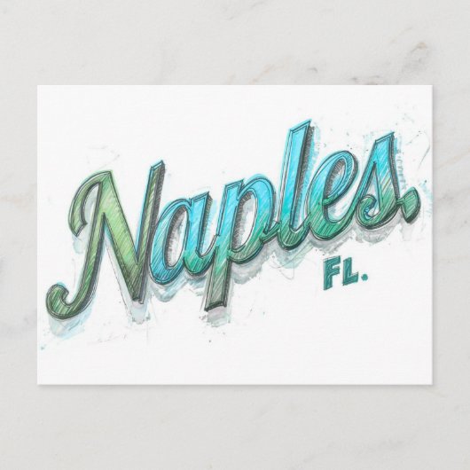 Carte Postale Naples floride rêve (Devant)