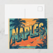Carte Postale Naples floride rêverie rétro (Devant / Derrière)