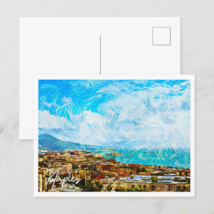 Carte Postale Naples Italie Magnifique peinture à huile paysage