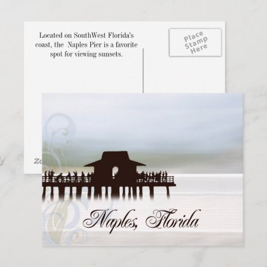 Carte postale Naples Pier (Devant / Derrière)