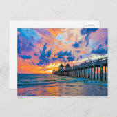 Carte Postale Naples Pier, Floride (Devant / Derrière)