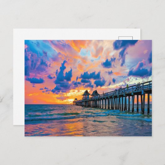 Carte Postale Naples Pier, Floride (Devant / Derrière)