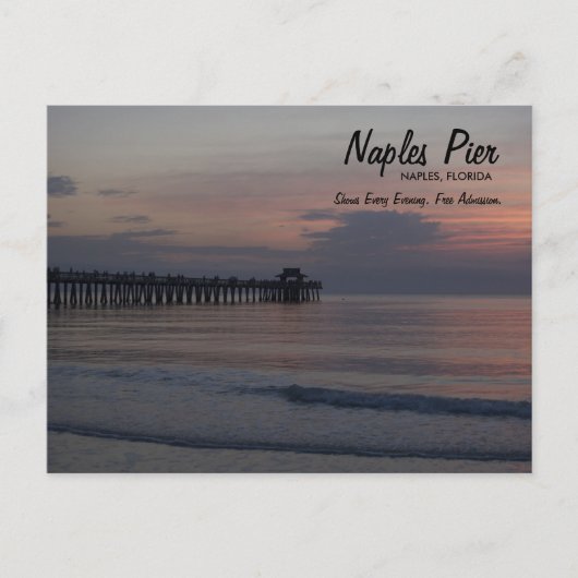 Carte Postale Naples Pier Naples Naples, Floride (Devant)
