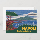Carte Postale Naples, Riviera italienne (Devant / Derrière)