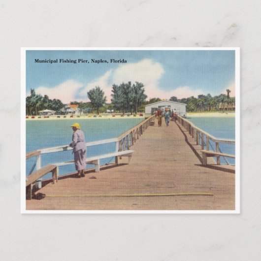 Carte Postale Naples vintage, Floride (Devant)