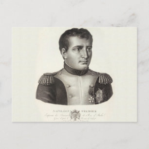 Carte Postale Napoléon Bonaparte Elégant Engraving Antique