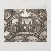 Carte Postale Napoléon Bonaparte et Tsar Alexander I à Tilsit (Devant)