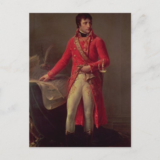 Carte Postale Napoléon Bonaparte Premier Consul, 1802 (Devant)