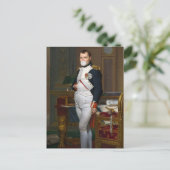 Carte Postale Napoléon Bonaparte soufflant une gomme à bulle bla (Debout devant)