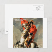Carte Postale Napoléon & citation "dirigeant" (Devant / Derrière)