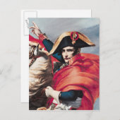 Carte Postale Napoléon croisant les Alpes (Devant / Derrière)