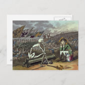 Carte Postale Napoléon et squelette, 18e (Devant / Derrière)