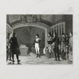 Carte Postale Napoléon Méditer avant la tombe