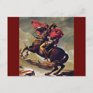 Carte Postale Napoléon Traversant le Saint Bernard