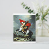 Carte Postale Napoléon Traversant les Alpes (Debout devant)