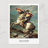 Carte Postale Napoléon Traversant les Alpes (Devant)