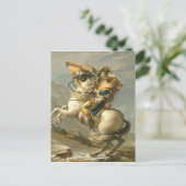 Carte Postale Napoléon Traversant les Alpes au St Bernard (Debout devant)