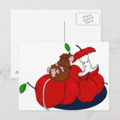 Carte Postale Nappage sur les pommes (Devant / Derrière)