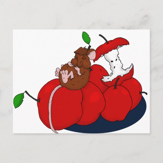 Carte Postale Nappage sur les pommes (Devant)