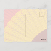 Carte Postale napperon, éventail (Dos)