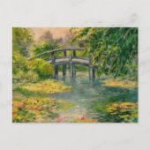 Carte Postale Nappes d'eau par Claude Monet, Pont, Coucher de so (Devant)