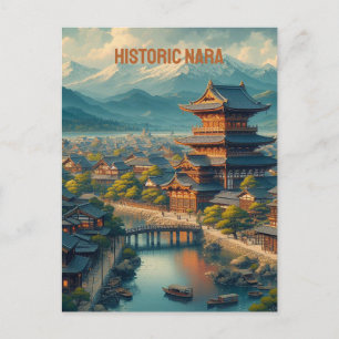 Carte Postale Nara historique, Monuments de l'Ancien Nara