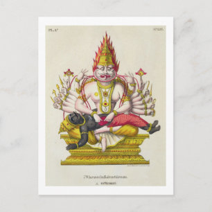 Carte Postale Narasimha, gravée par Marlet
