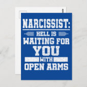 Carte Postale Narcissique (Devant / Derrière)