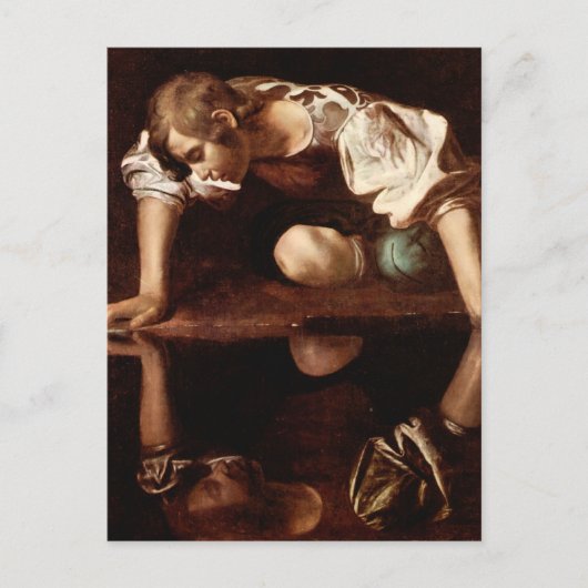 Carte Postale Narcissus par Caravaggio (Devant)