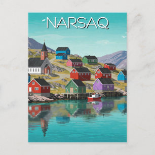 Carte Postale Narsaq Greenland Travel