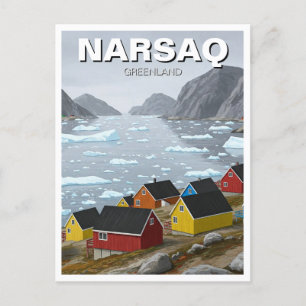 Carte Postale Narsaq Greenland Travel
