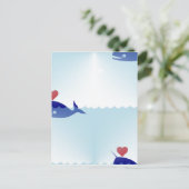 Carte Postale narval kawaii (Debout devant)