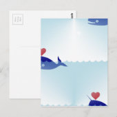 Carte Postale narval kawaii (Devant / Derrière)