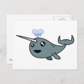 Carte Postale Narwhal ! (Devant / Derrière)