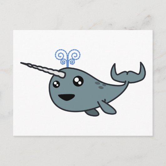 Carte Postale Narwhal ! (Devant)