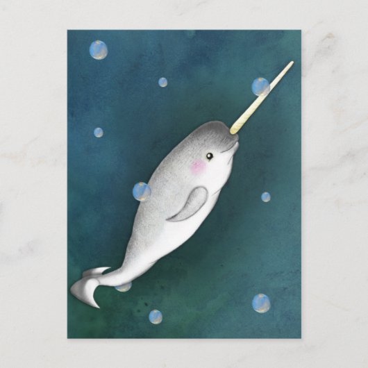Carte Postale Narwhal (Devant)