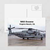 Carte Postale NAS Oceana, Virginia Beach, Virginie (Devant / Derrière)