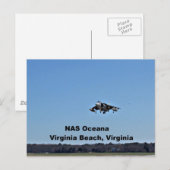 Carte Postale NAS Oceana, Virginia Beach, Virginie (Devant / Derrière)