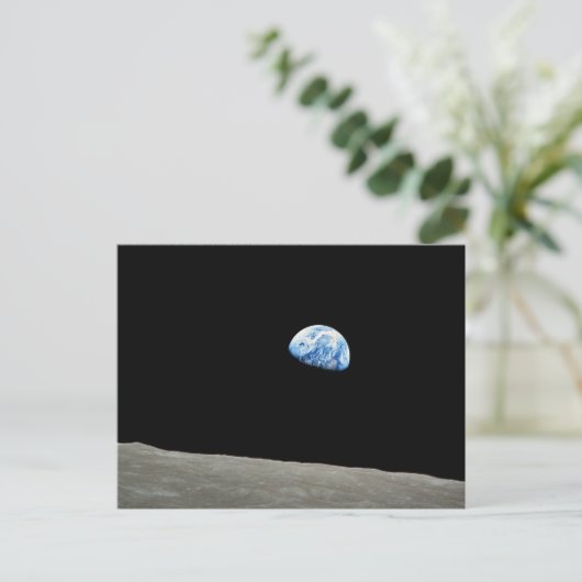 Carte Postale NASA - Vue depuis Apollo8, Dec24, Earthrise (Debout devant)