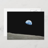 Carte Postale NASA - Vue depuis Apollo8, Dec24, Earthrise (Devant / Derrière)