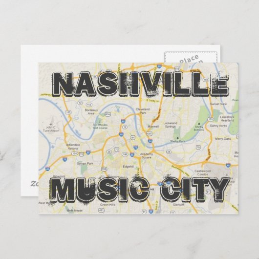 Carte postale Nashville (Devant / Derrière)