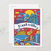 Carte postale Nashville Landmarks (Devant / Derrière)