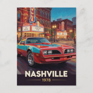 Carte Postale Nashville Music City Street Cruiser 1978 Tennessee