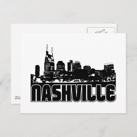 Carte Postale Nashville Skyline (Devant / Derrière)