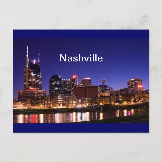 Carte Postale Nashville Skyline (Devant)
