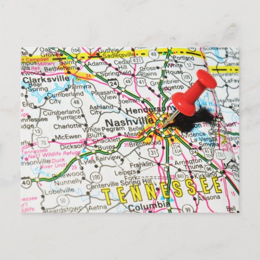 Carte Postale Nashville, Tennessee (Devant)